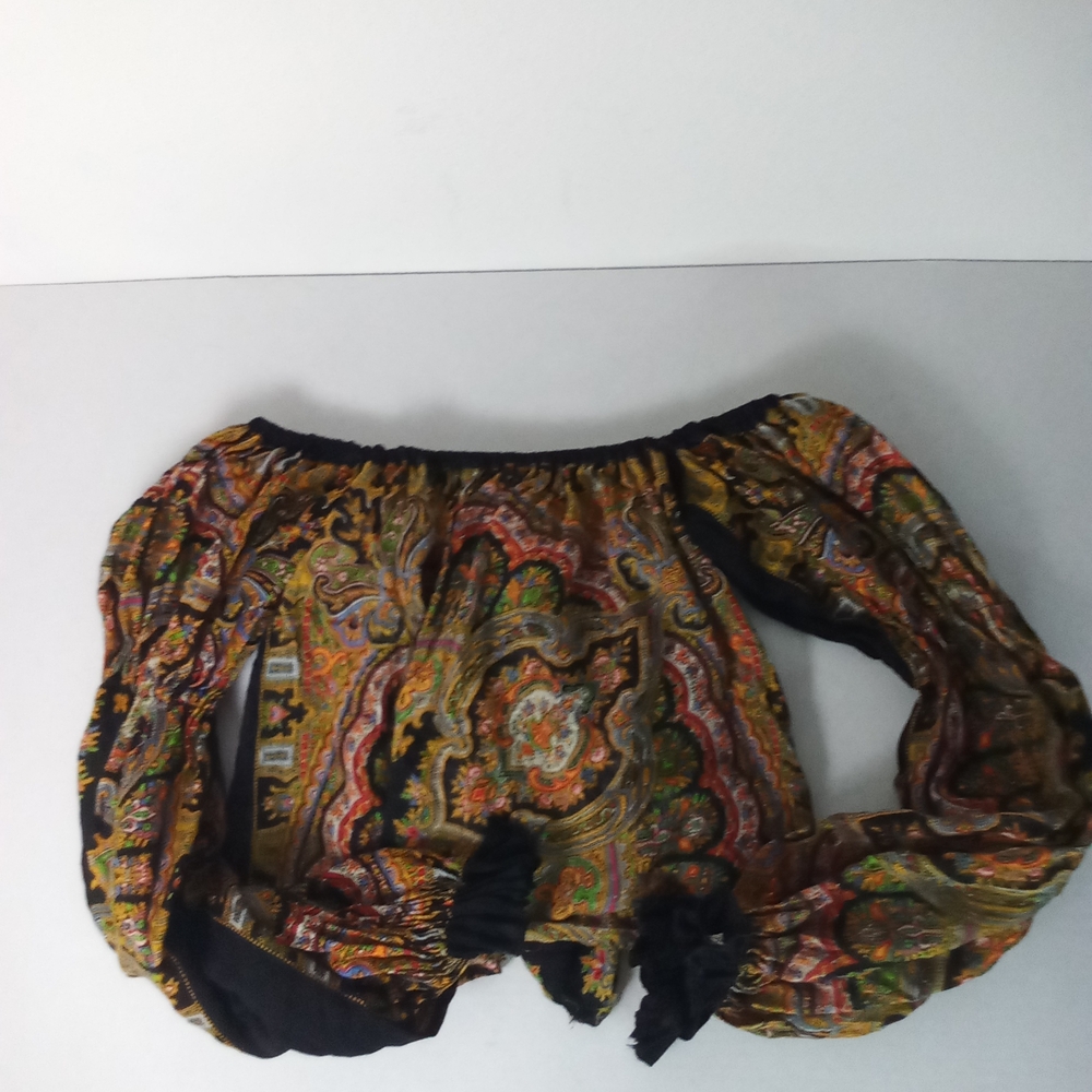 Mr. Hank Originals Vintage 70s Paisley Top Boho Balloon Sleeves - Picture 3 of 7